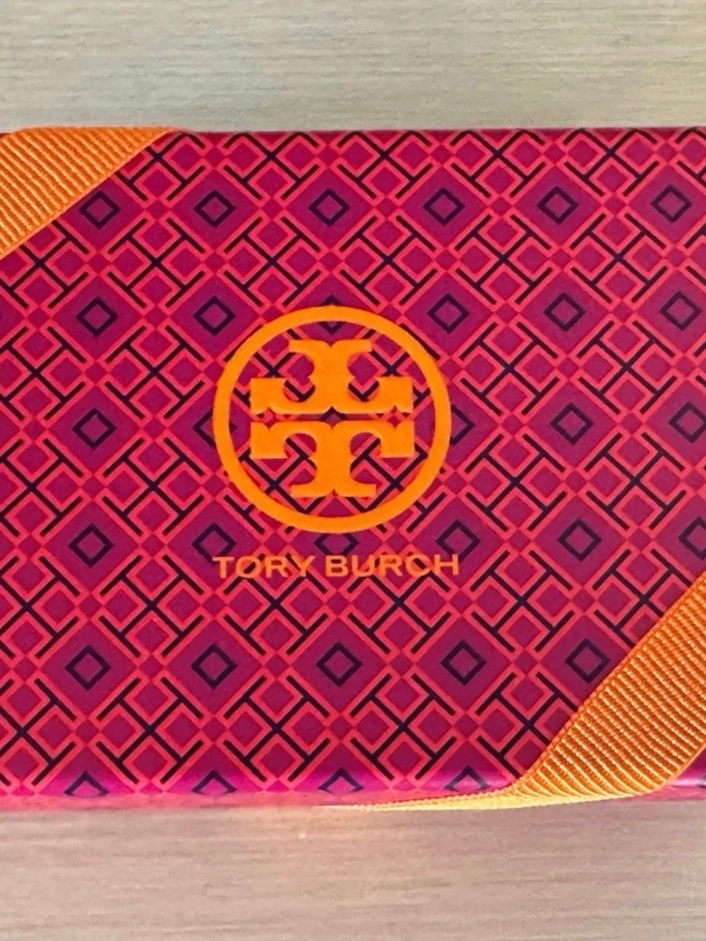 Tory Burch Silver Logo Band Ring